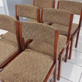 Suite of 6 vintage Baumann dining chairs 1970