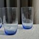 Set of 4 blue orangeade glasses H14