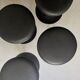 Tabourets tulipe noir , design 1970