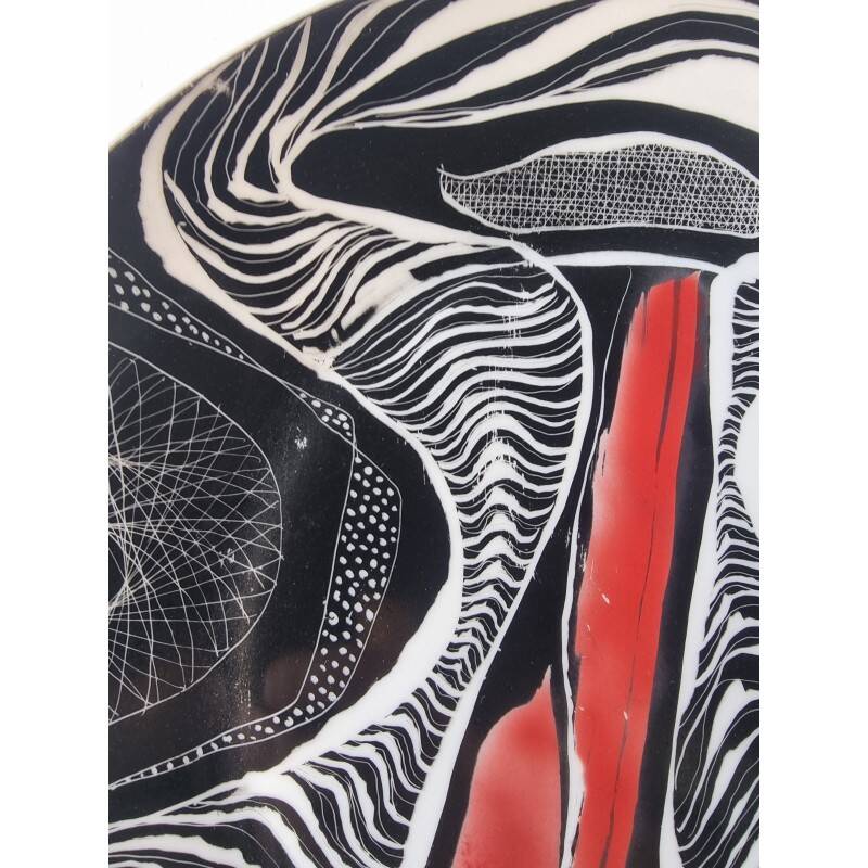 Hanna Modrzewska Nowosielska, decorative plate, 1960s.