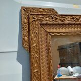 Wood and gilded Stuk mirror 19th