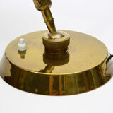 Lampe de bureau en laiton italienne vintage des années 1950 attribuée à Stilnovo