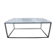 Square coffee table white carrara marble 100x100