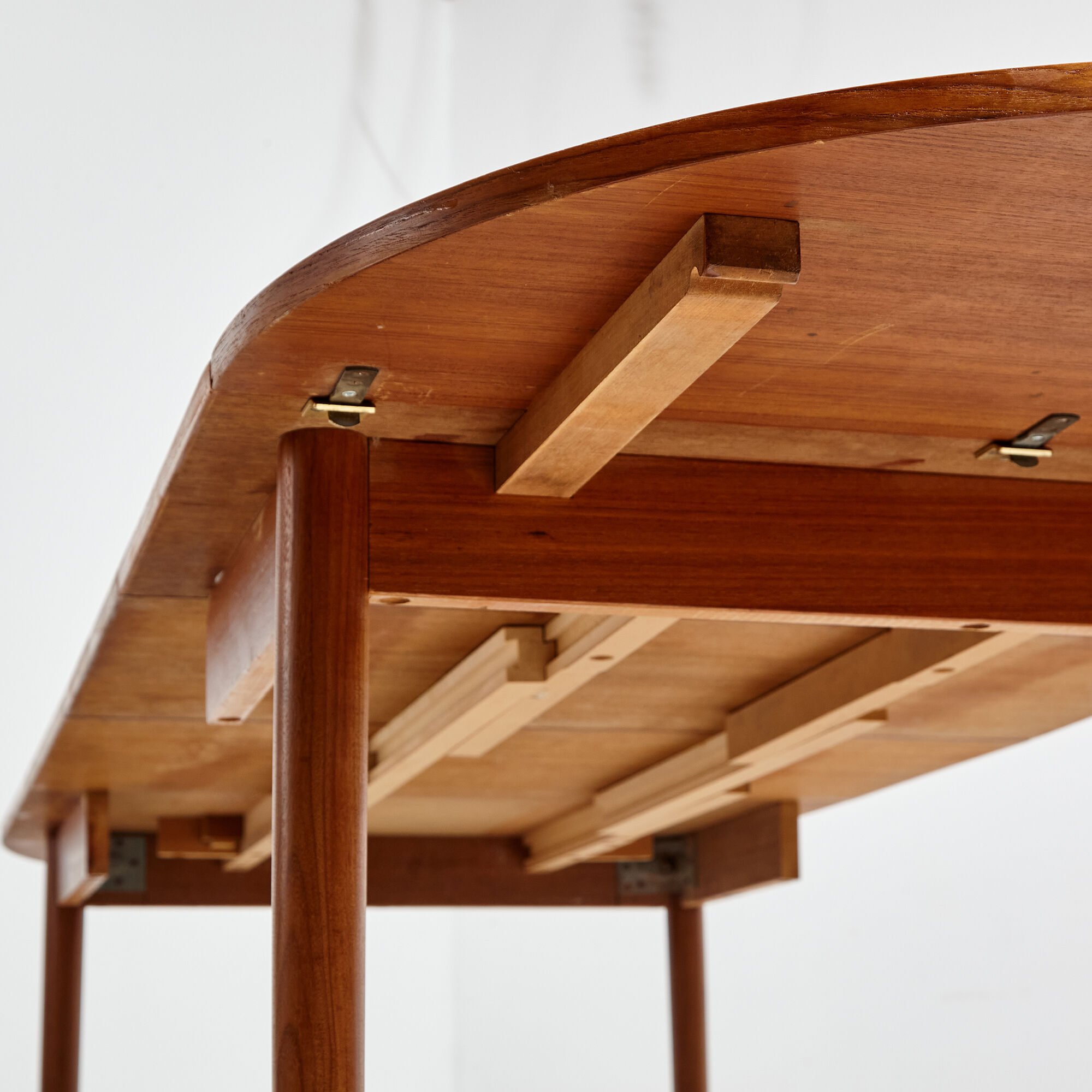 Restored teak dining table