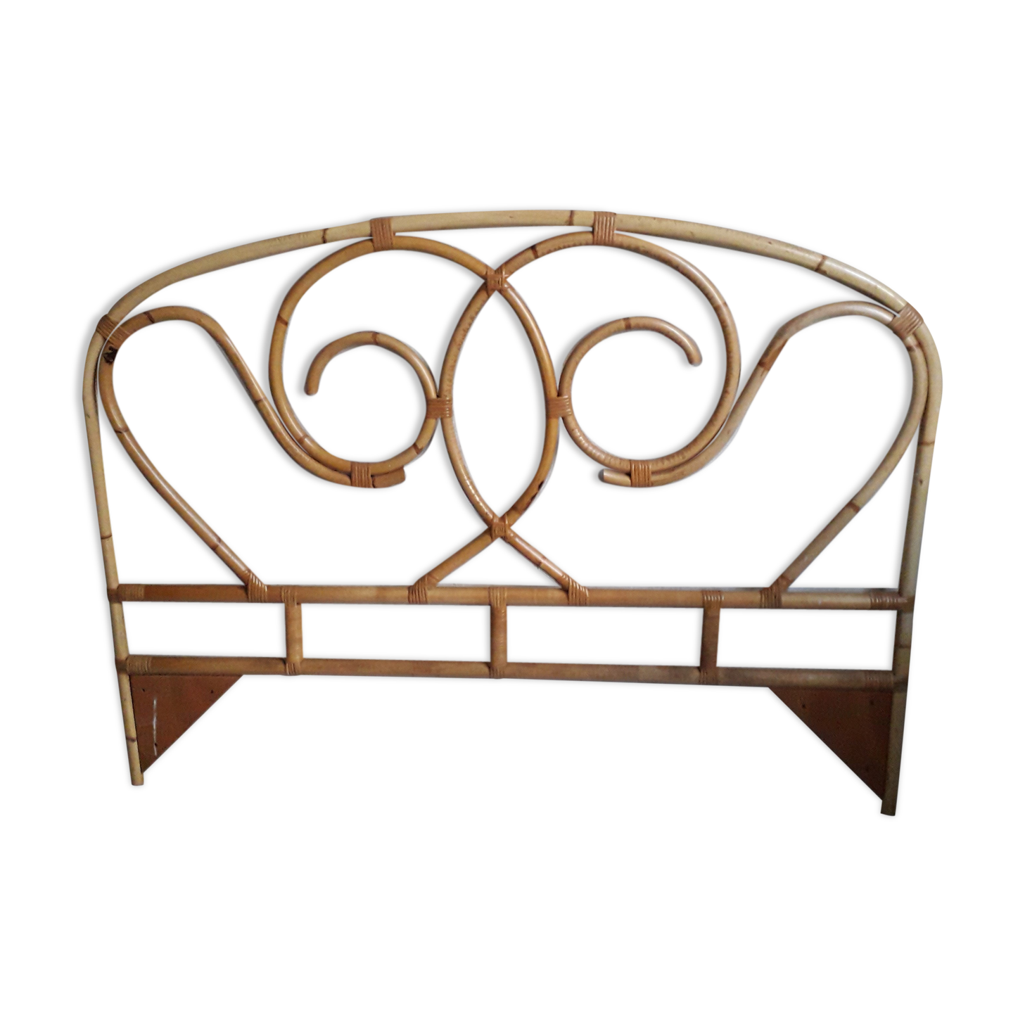 Rattan headboard