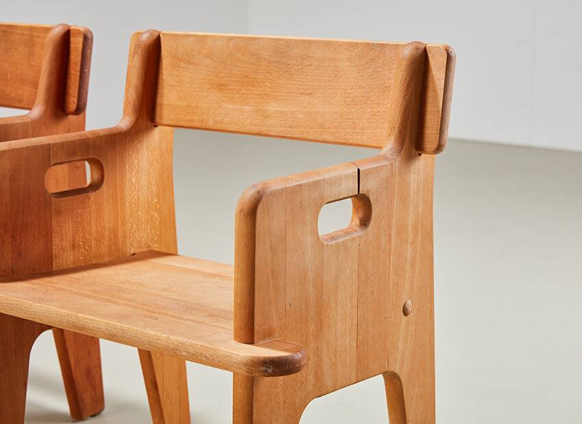 Hans Wegner Pair of 1st Edition Peter's Child Chairs for Fredericia Denmark 1944
