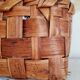 Vintage basket in natural fibers