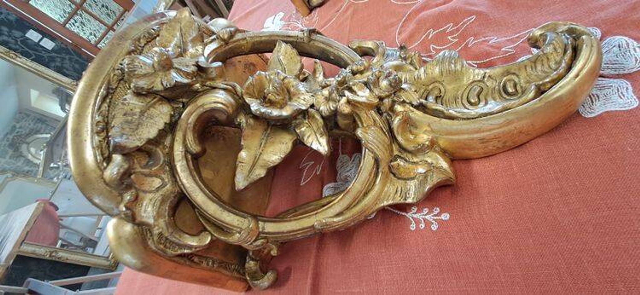 Pair of 19th century wall consoles 33x30