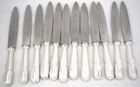 Boulenger Rambouillet, 12 silver-plated table knives, excellent condition.
