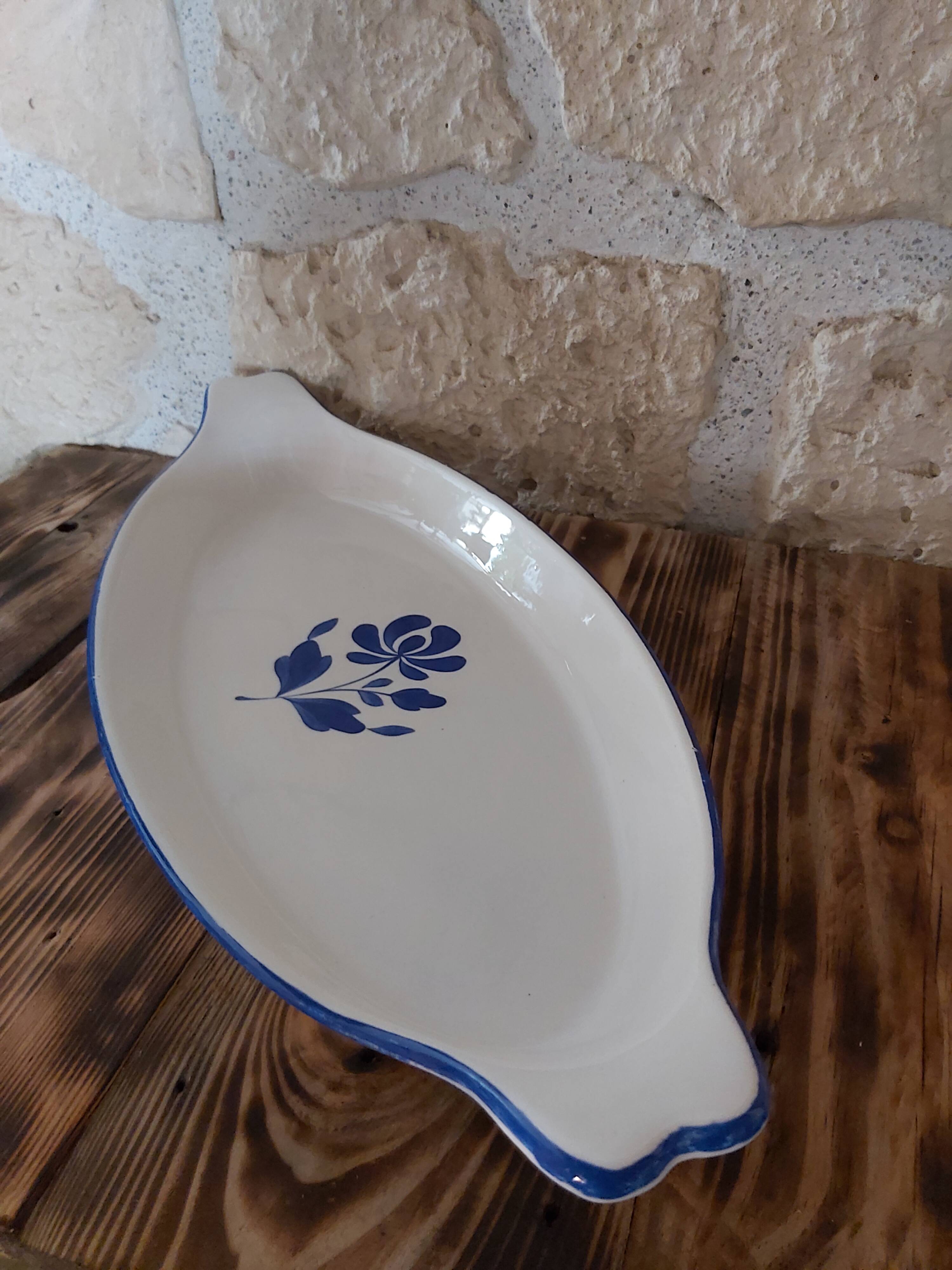 Salins oval oven dish with Claudine pattern