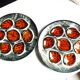 Hand-painted oyster plates - Plates from Pornic, France