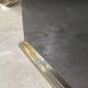 Black lacquer and brass console coffee table