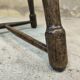 Vintage brutalist wooden tripod stool