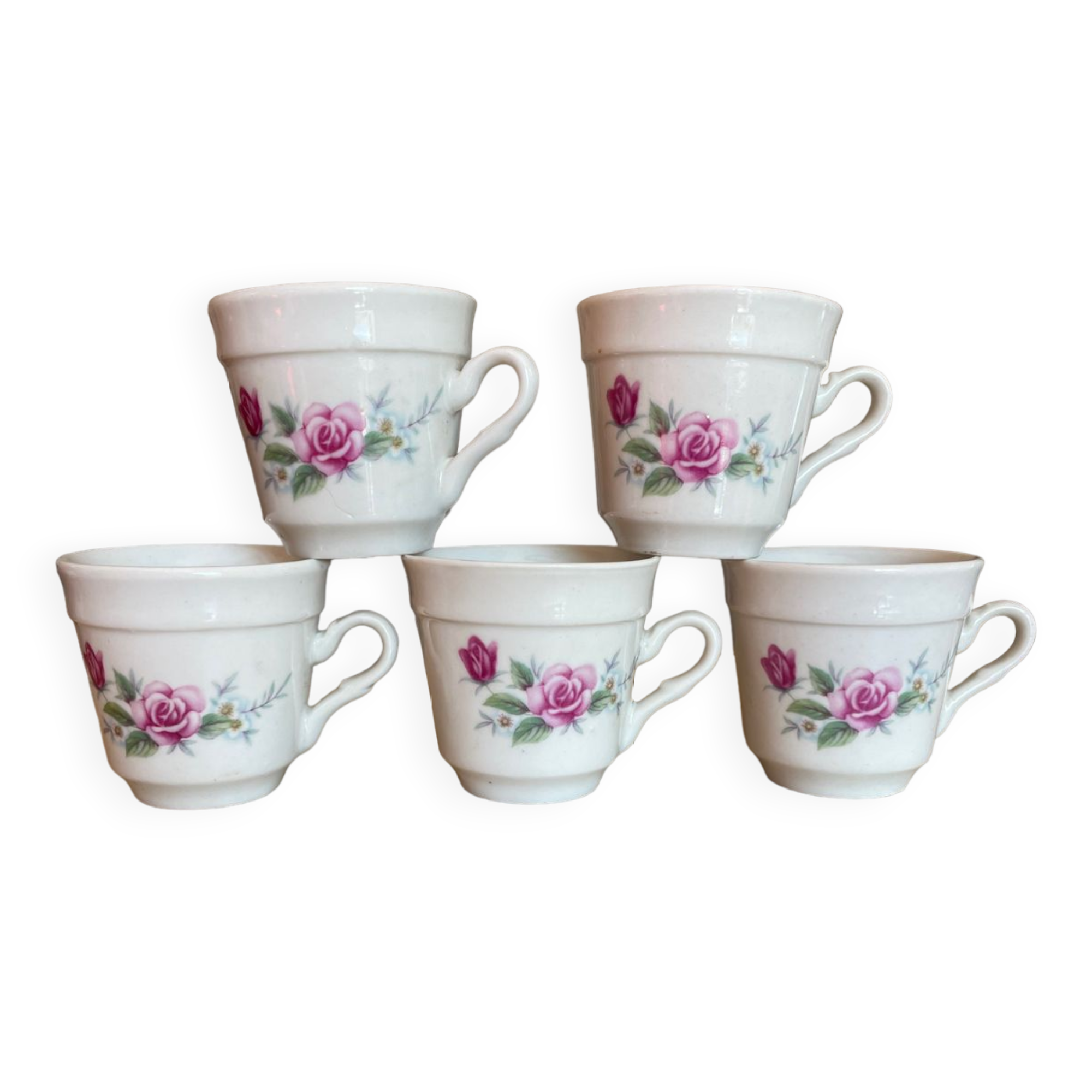 Set of 5 coffee cups