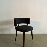 Side chair with curved backrest, denmark, 1930s
