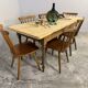 Old farmhouse table in fir, bistro style – 180 cm