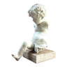 Old plaster sculpture Cupid