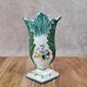 Small earthenware vase signed Figas – hand-painted floral decoration