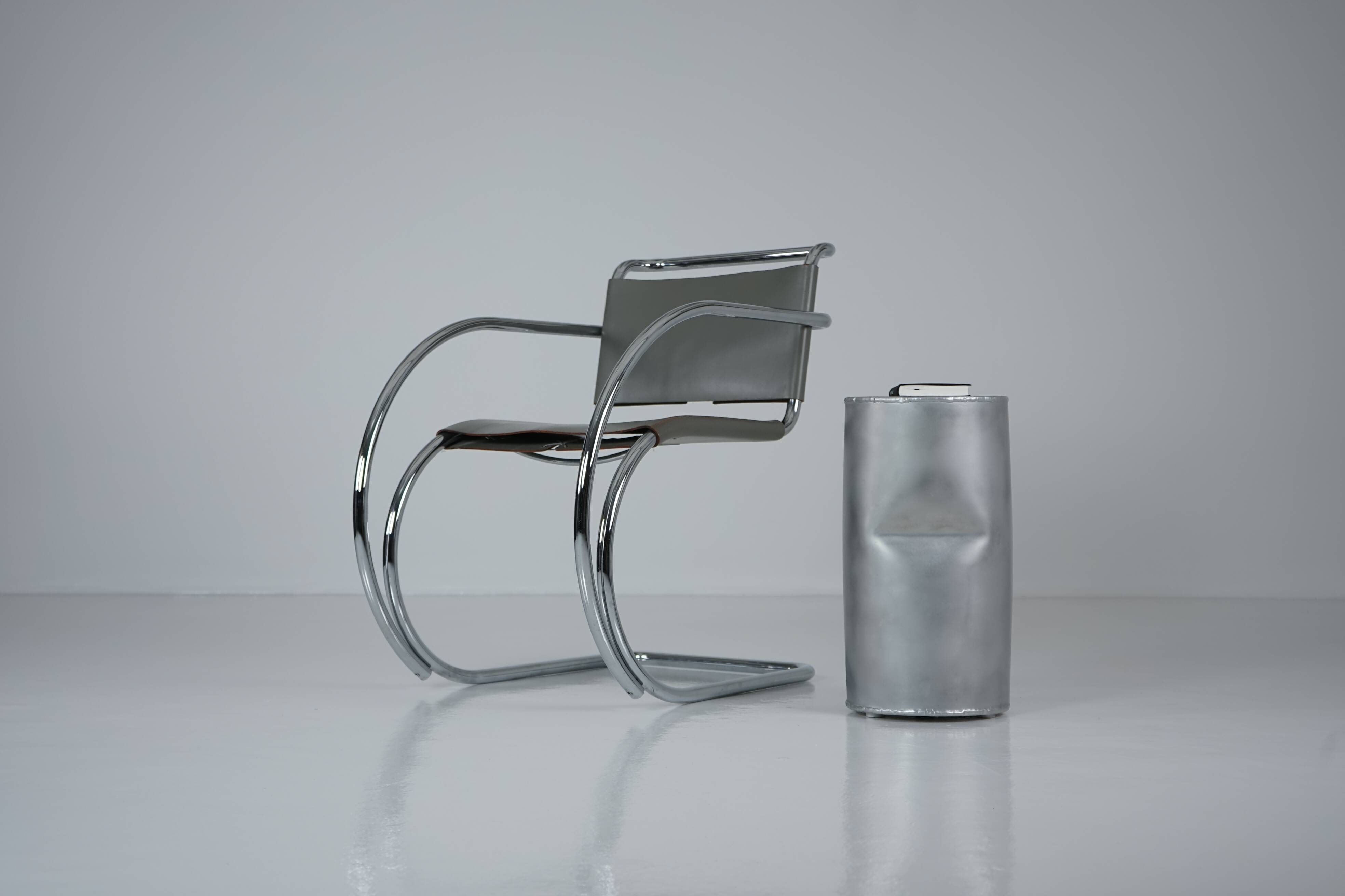 MR20 Tubular Steel Chair by Ludwig Mies van der Rohe for Knoll