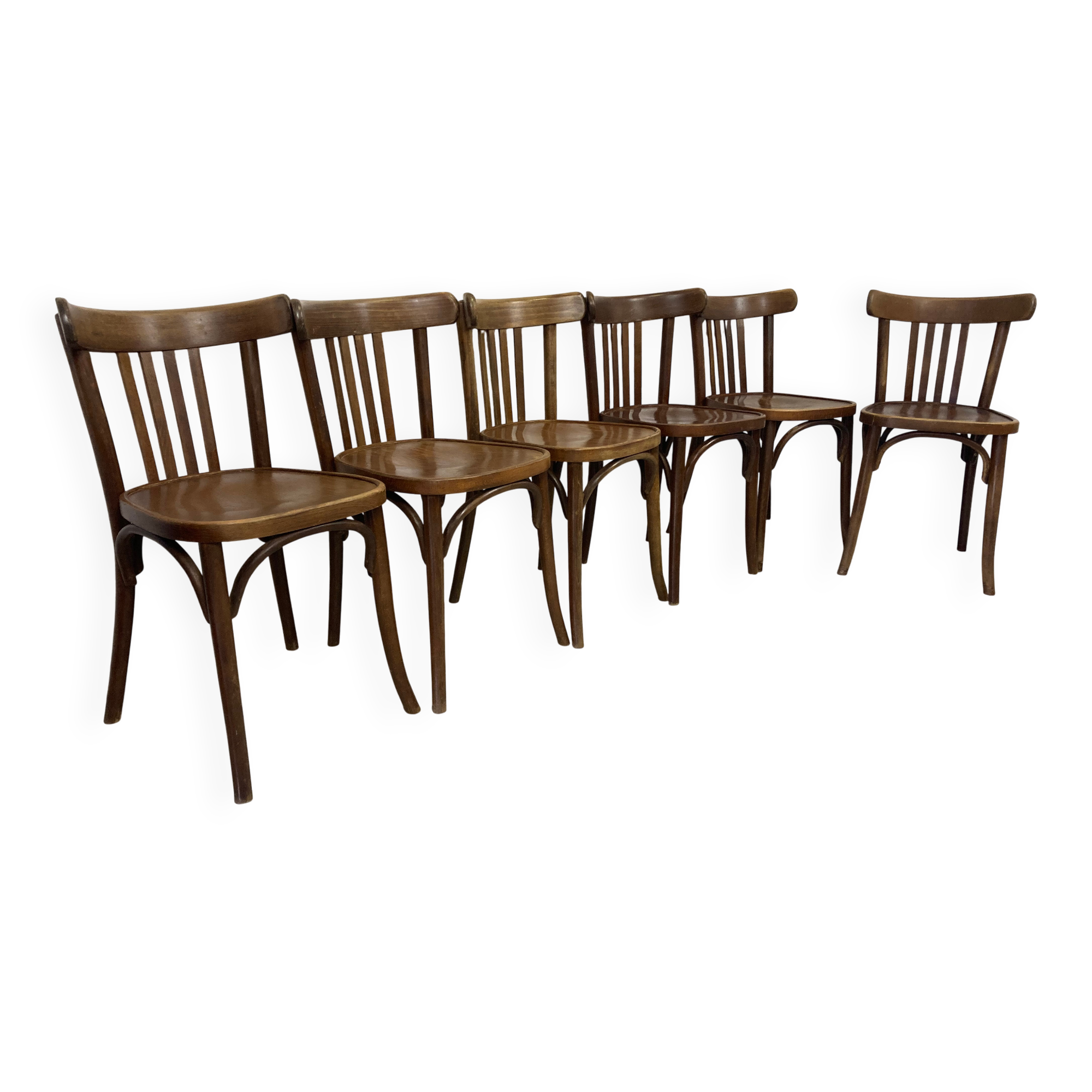 Série de 6 chaises bistrot