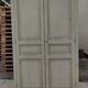 Patinated Parisian wardrobe, 2 doors, 2 shelves