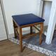 Vintage Scandinavian stool in skai