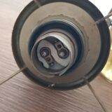 Large mother-of-pearl and brass lampshade
