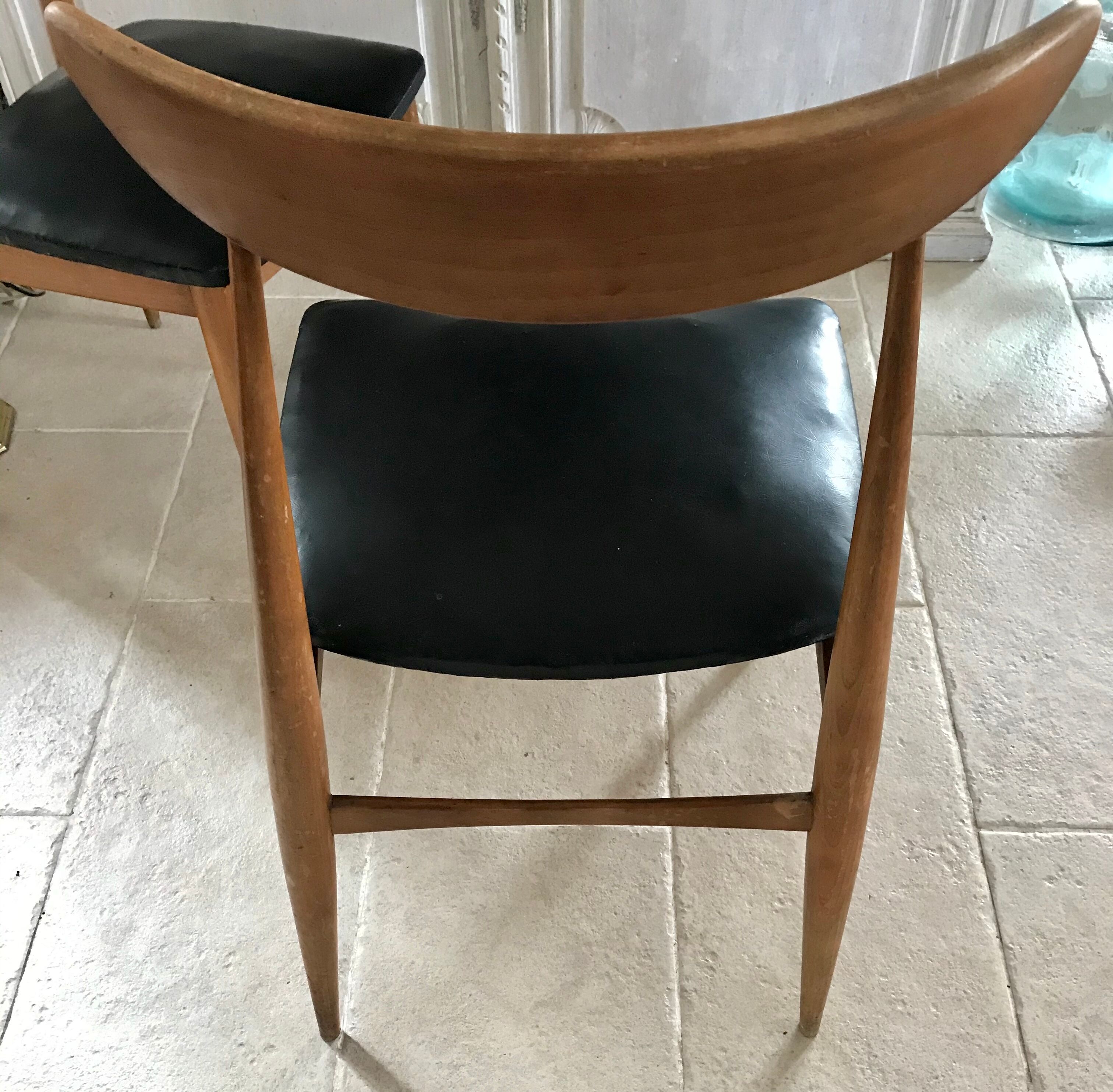 Pair of vintage Scandinavian chairs