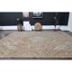 1970s Vintage Persian Handmade Wool Cotton Orange Area Rug 285x381