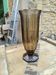 Art Deco vase in smoked glass with facets, octagonal base – 1930s
