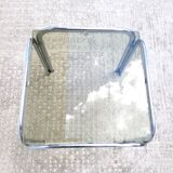 Coffee table chrome smoked glass