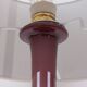 1960s Portuguese Amethyst Opaline Glass Table Lamp