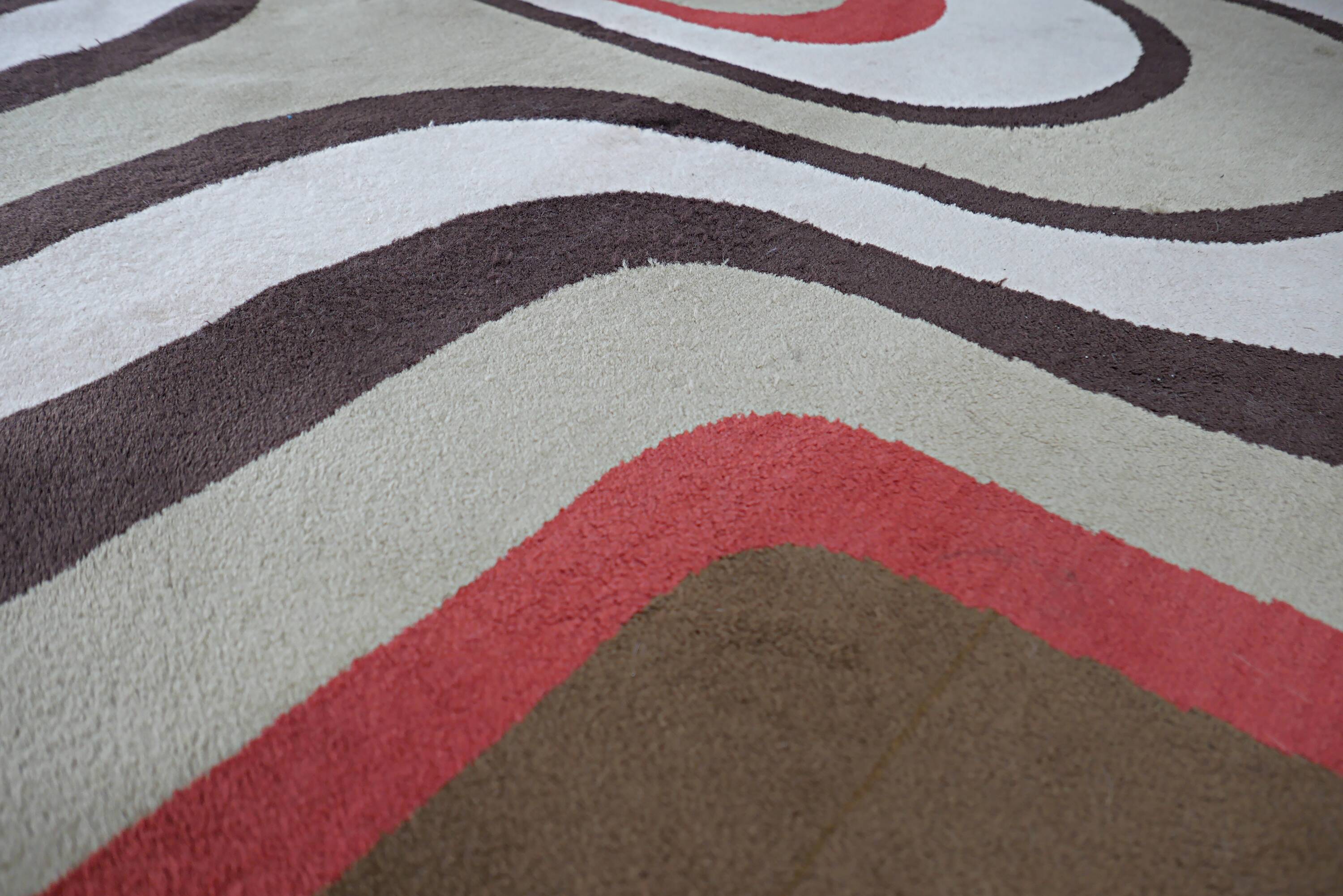 Large vintage carpet from the 1970s.