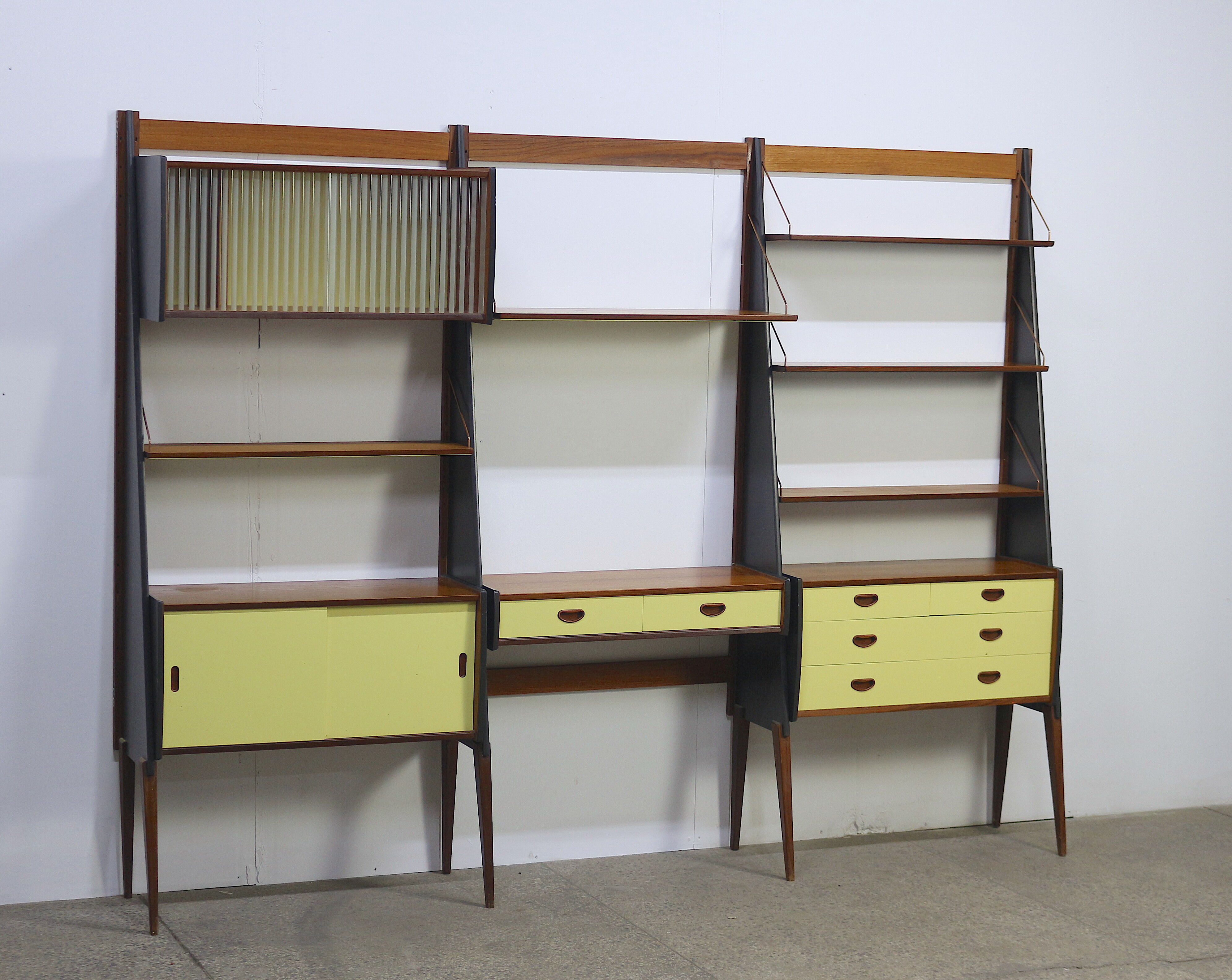 Norwegian free standing shelf, 1960's