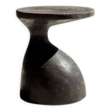 Sexy Neck - Solid wood (monoxyle) brown side table