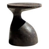 Sexy Neck - Bout de canapé en bois massif (monoxyle) brun
