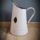 White enamelled broc P