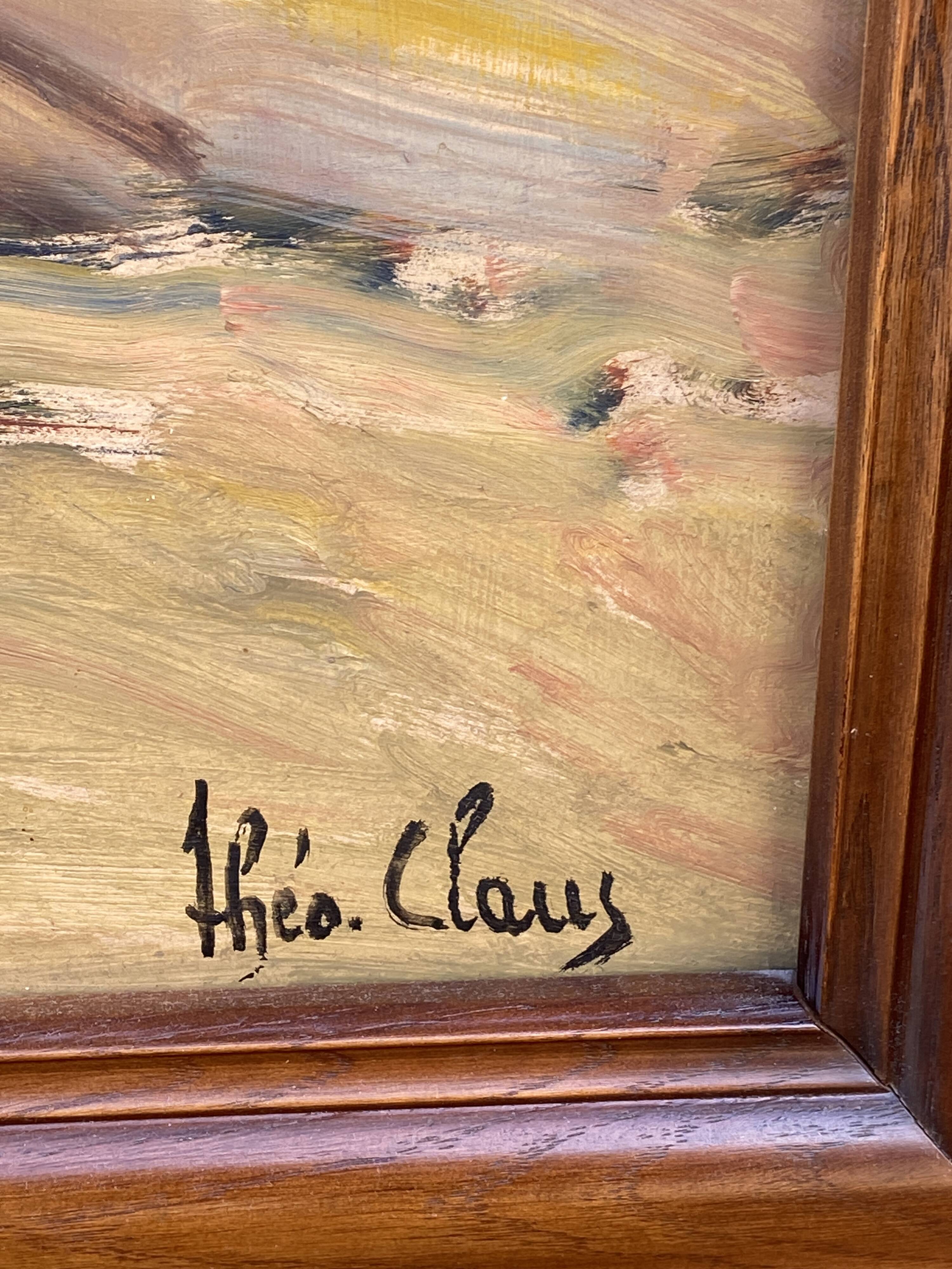 XXXL painting Alsatian landscape VINE Viticulture Harvest Vineyard By Théo