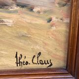 XXXL painting Alsatian landscape VINE Viticulture Harvest Vineyard By Théo
