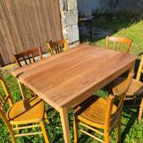 Cherry wood farmhouse table circa 1930