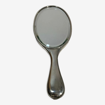 Solid silver hand mirror