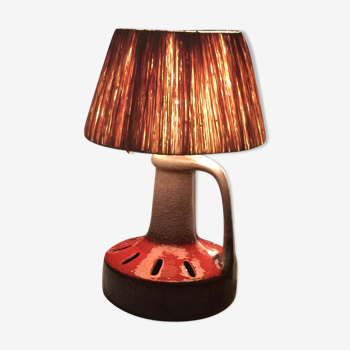Ceramic floor lamp from the 70s
