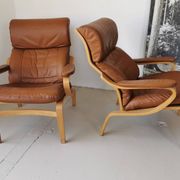 Paire de fauteuils scandinaves vintage