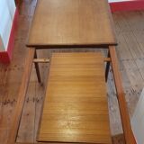 Scandinavian style extendable teak table