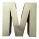 Golden vintage sign letter M