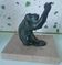 Bronze animalier Orangutan signed Henri Rischmann with a marble base.