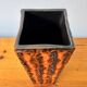 Vintage Orange Square Vase Fat Lava by Scheurich Keramik 423