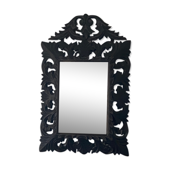 Miroir au mercure style rocaille