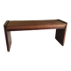 Art Deco design bench in wood and fabric - 1930s/40s