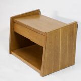 Vintage oak wall bedside, 1950